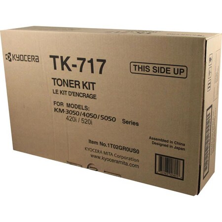 Kyocera Kyocera Toner Cartridge + 2 Waste Toner Containers, 34,000 Yield TK717